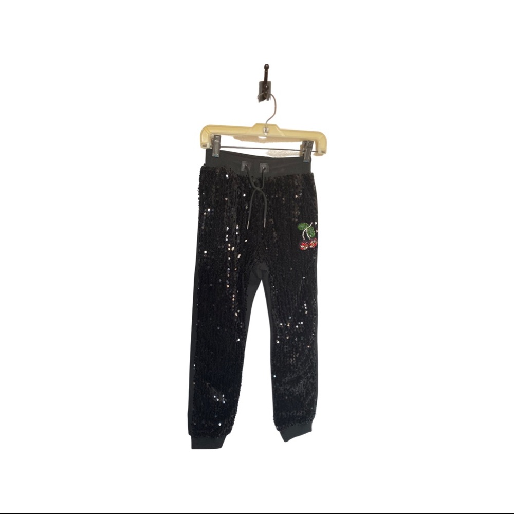 LOLA The Boys black sequin joggers